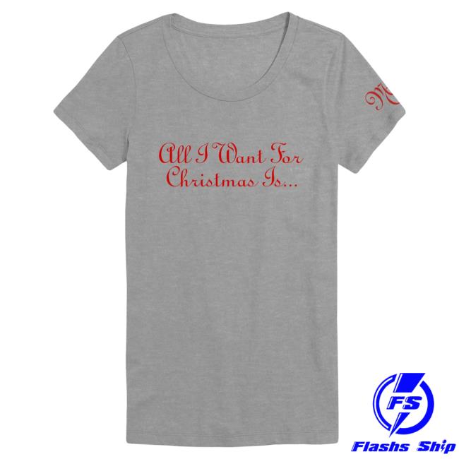 Official Mariah Carey Merch Store Shop All I Want For Christmas Is... Caricature Ladies Shirts MariahCarey