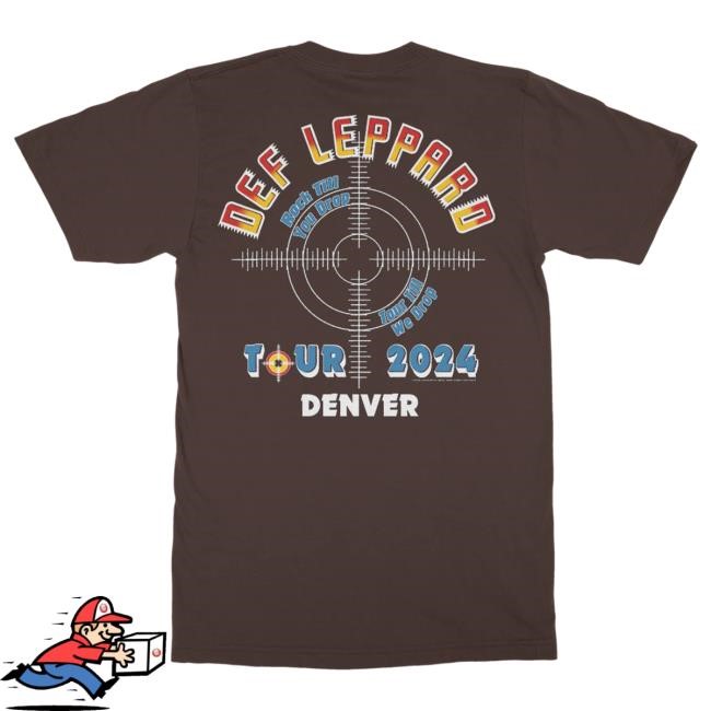 Official Def Leppard Merch Store Clothing Denver, CO 2024 Tour Attractive Shirt DefLeppard