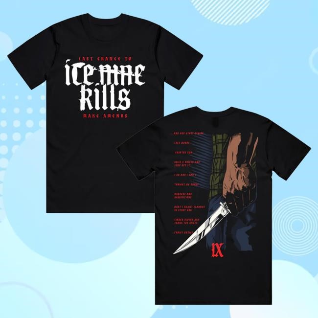 Official Ice Nine Kills Merch Store Safe is Just a Shadow T-Shirt Ink Merch IceNineKills