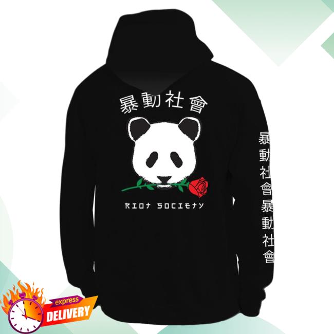 Official Riot Society Merch Store Shop Riot Society Panda Rose Hoodies RiotSociety Apparel Clothing