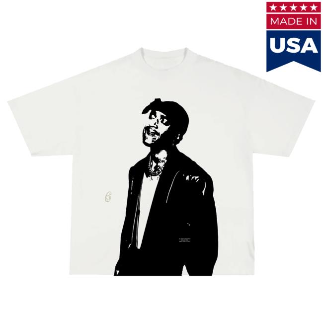 Official 6Lack Store Shop 6Lack Portrait Attractive Shirt - Cream