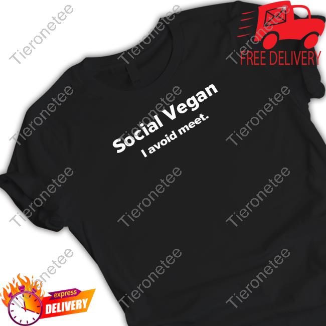 Social Vegan I Avoid Meet Hooded Sweatshirt