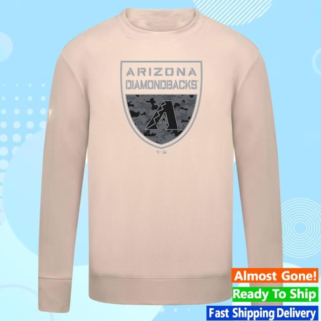 Official MLB Store Men's Arizona Diamondbacks Levelwear Khaki Mandate Buckler Long-Sleeve
