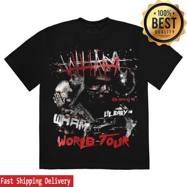 Official Lil Baby Wham Tour Photo T Shirt
