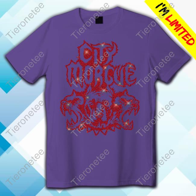 City Morgue Merch Rhinestone Long Sleeved T Shirt