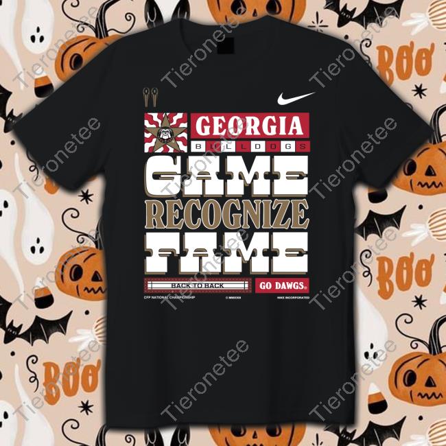 Official Georgia Bulldogs Game Recognize Fame Shirt 2023 National Champs
