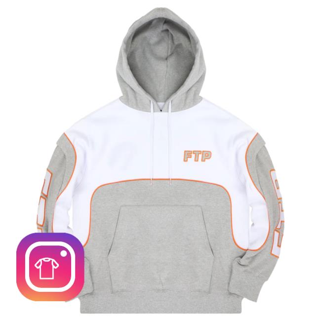 Official Fuck The Population Clothing Shop Store Ftp Mesh Piping Logo Crewneck Heather Gray Fuckthepopulation Merch