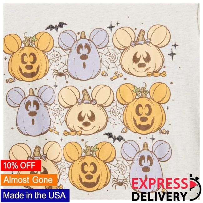 Official Disney Store Mickey Mouse Jack-o'-Lantern Shirt for Women