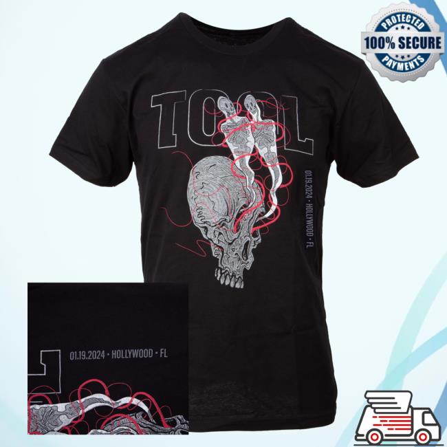 Official Tool Muisc Band Clothing Store Shop 2024 Tour Tshirt - Hollywood, Fl (Night 2) ToolBand ToolMusic Merch