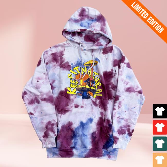 Official Altru Apparel Clothing Keep It Natural Tie Dye Sweatshirt Mustard