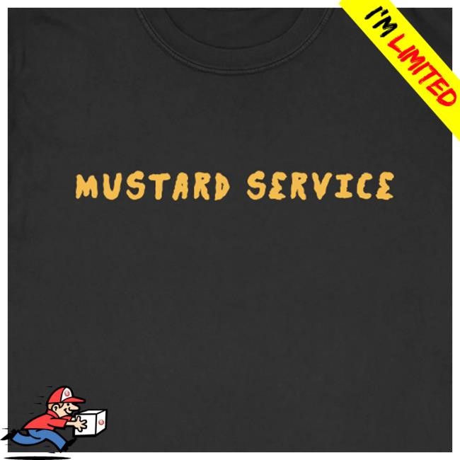 Official Hello Merch Mustard Service Zest Pop Black Shirts HelloMerch