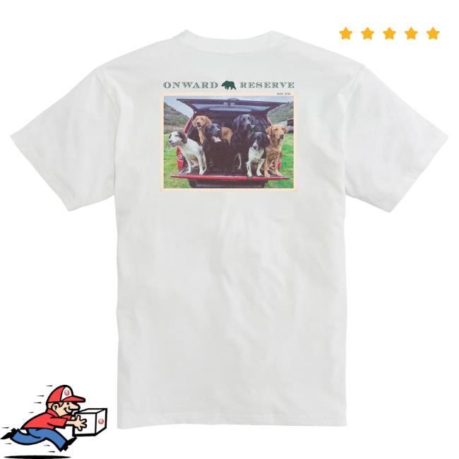 Vintage Puppy Postcard Tee Onward Reserve White