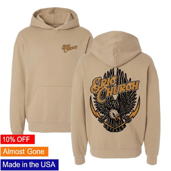 Eric Church The Eagle & Bolt Popover Hoodie | Eric Church Official Merch Store Shop