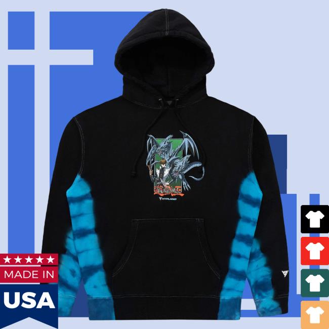 Official Hypland Clothing Merch Store Hypland Yugioh Blue Eyes Ultimate Sweaters (Black Dye)
