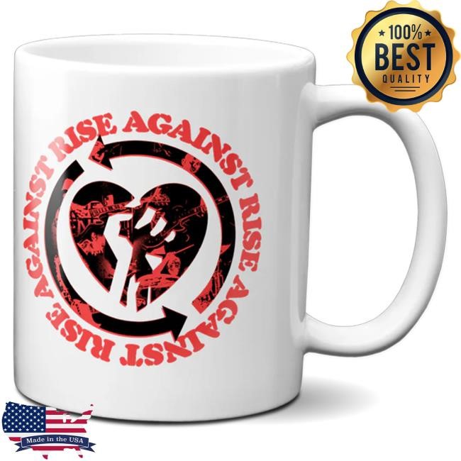 Official Rise Against Photo HeartFist Coffee Mug