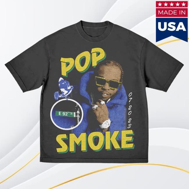 Pop Smoke Official Store Merch Welcome To The Party 2023 Shirts