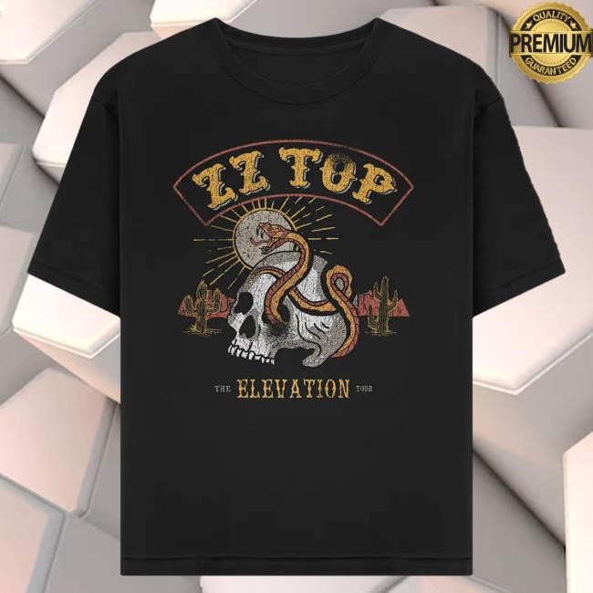 Official Zz Top Elevation Tour 2025 Dateback Tshirt ZzTop