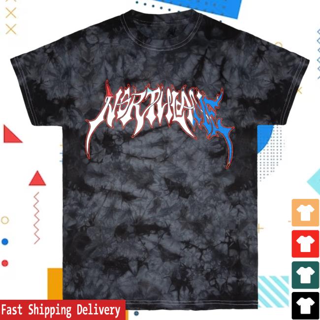 Official Merch Now Northlane Logo Dye Tees Crystal Black MerchNow