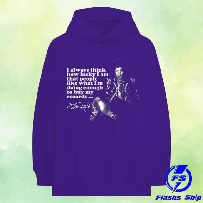 Jimi Hendrix Lucky Purple Pullover Hoodie