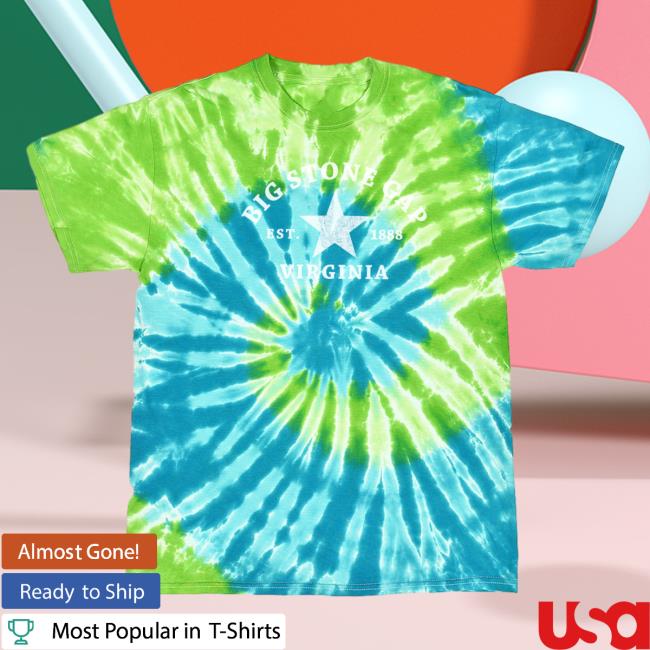 Official Hometown Apparel Clothing Merch Big Stone Gap Virginia Star Tie-Dye Tees Tie Dye St. Lucia