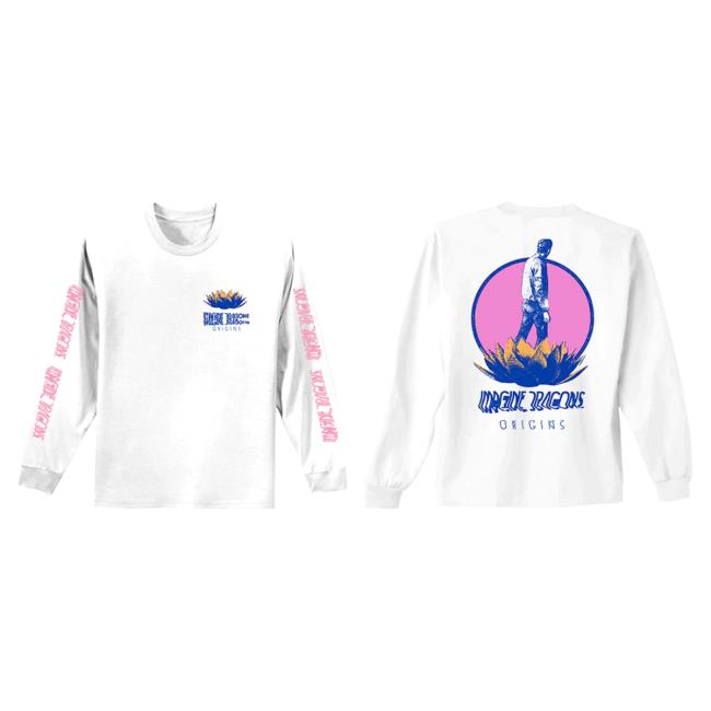 Official Imagine Dragons Merch Store Shop Imagine Dragons Origins Lotus Inverted Long Sleeve Tshirt ImagineDragons