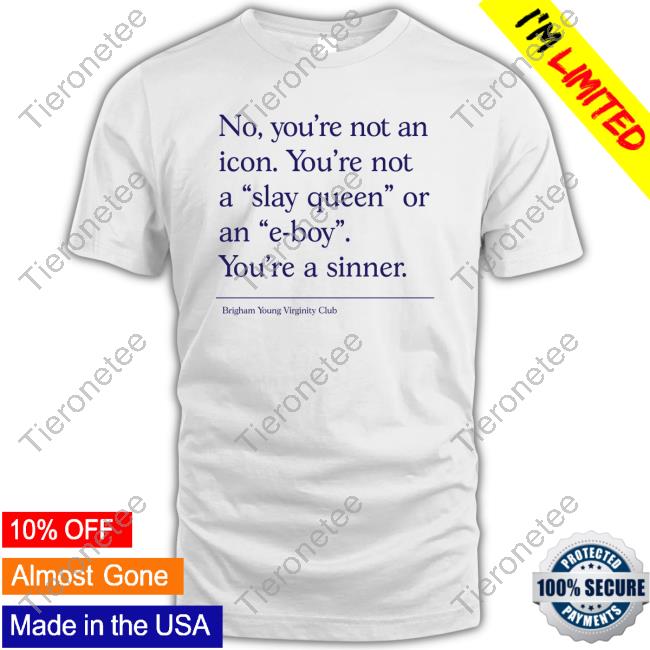 No You're Not An Icon You're Not A Slay Queen Or An E-Boy You're A Sinner Long Sleeve T Shirt