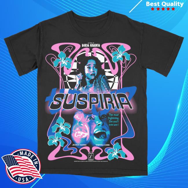 Official Studiohouse Designs Merch Store Suspiria Flowers T-Shirt Studiohouse Designs Apparel Clothing Shop StudiohouseDesigns
