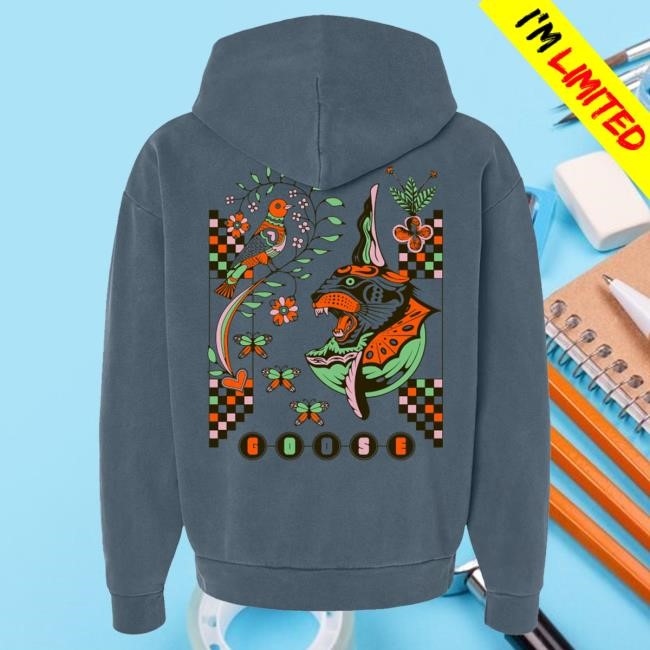 Official Goose The Band Merch Tiger Bird Pullover Hoodie Goosetheband