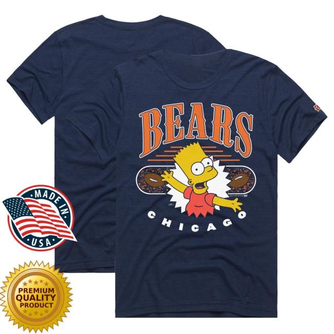 Official Chicago Bears Homage x The Simpsons Unisex Shirts - Navy