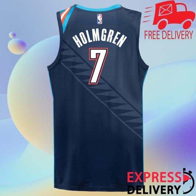2025-26 NBA Basketball Oklahoma City Thunder Chet Holmgren Youth City Chet Holmgren Oklahoma City Thunder 2025-26 NBA Basketball Youth City