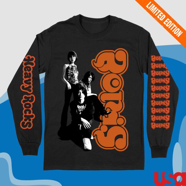 Official Death Wish Store Deathwish Inc Boris Heavy Rocks Black Long Sleeve Tee Shirt Deathwishinc