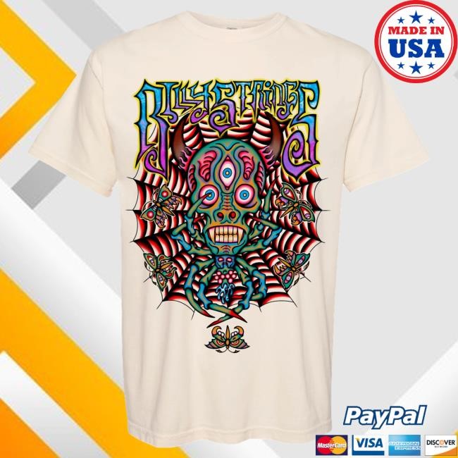 Billy Strings Merch Spider Top Shirt with Dates (Sean Drennen)