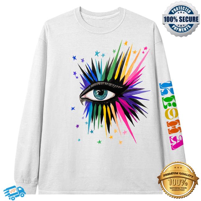 Official Kesha Tour Merch Kesha Sharp Eye Rays Long Sleeve Tshirt Ke$ha Clothing Store Shop