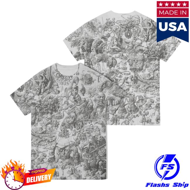 Official Disco Elysium Merch Store Disco Elysium Thought Cabinet Grayscale T-Shirts Discoelysium Shop