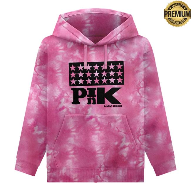 Lil Uzi Vert Merch Pink Luv Tie Dye Pullover Sweatshirt