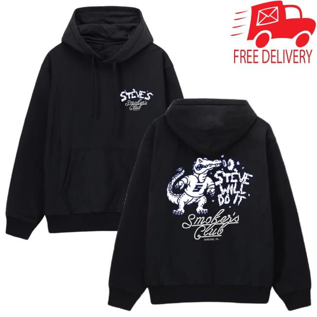 Official Steve Will Do It Steve Will Do It Smokers Club Hoodie SteveWillDoIt