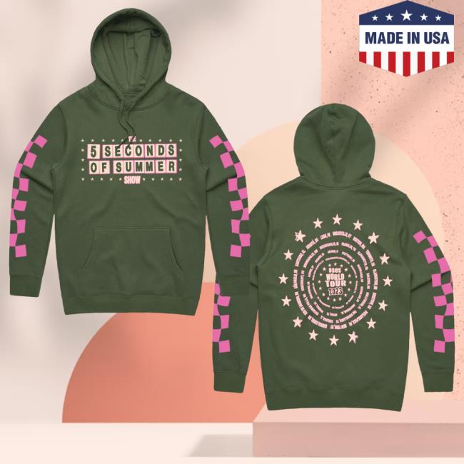 Official 5Sos Army The 5 Seconds Of Summer Show World Tour 2023 Hot Shirt