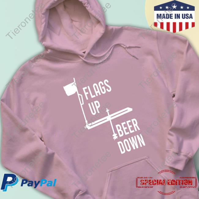 Official Flags Up Beer Down Tee