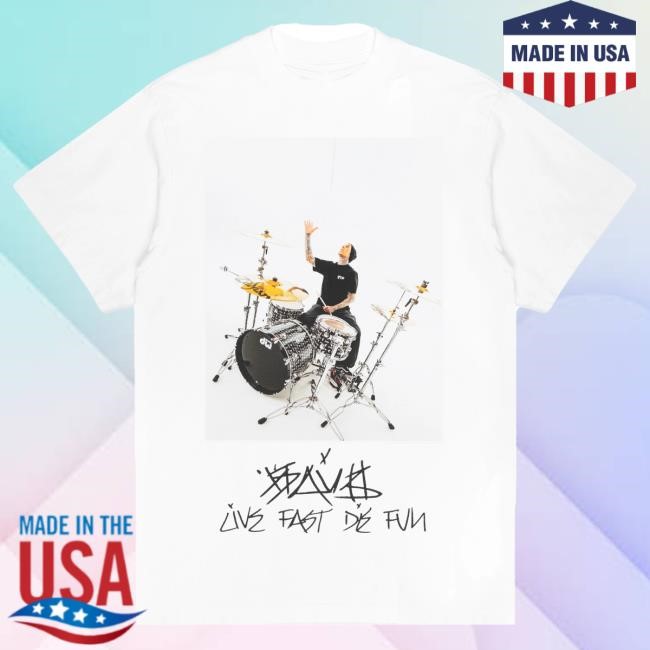 FTP + Famous Travis Barker Photo Tee Shirt Fuck The Population