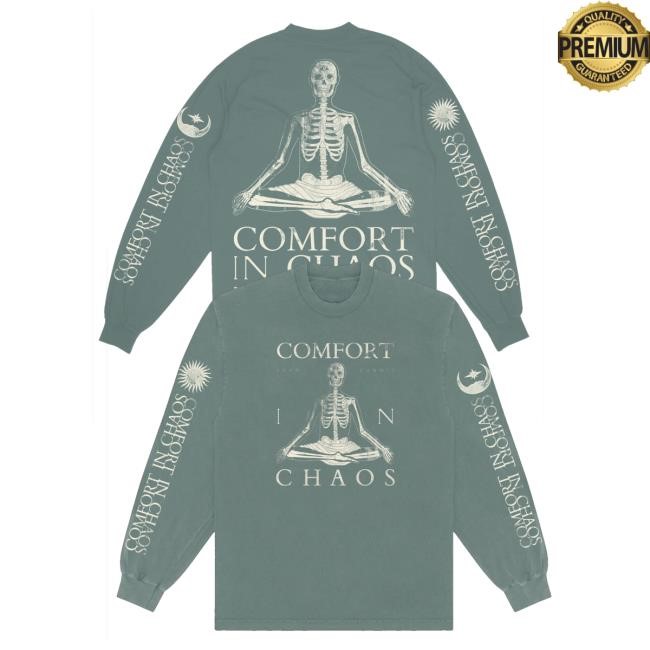 John Summit Official Merch Clothing John Summit Comfort In Chaos Tracklist Eucalyptus Long Sleeve T Shirt