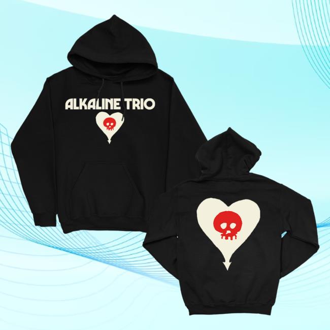 Official Alkaline Trio Merch Store Shop Alkaline Trio Bhe Logo Popover Sweatshirt (Black)