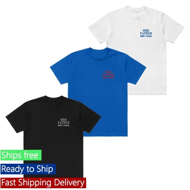 Official Born X Raised Merch Store Shop Lords Prayer Long Sleeve Hot Shirt: Black BornxRaised