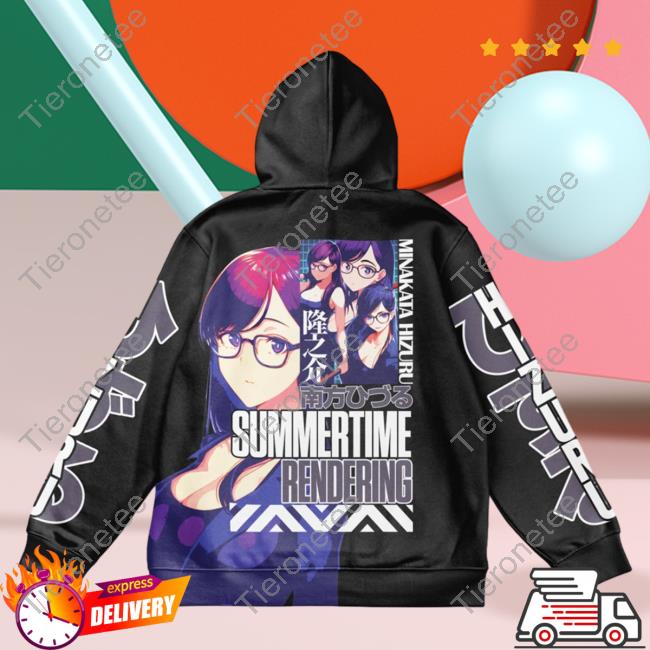 Official Anime Ape Clothing Minakata Hizuru Summer Time Rendering Streetwear Pullover Hoodie Animeape
