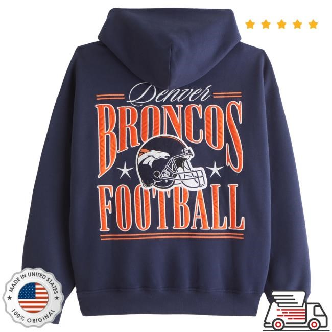 Official Abercrombie And Fitch Apparel Denver Broncos Graphic Hoodies