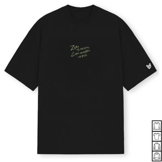 Official Rauw Alejandro Merch Store Zero T Shirt - Black Rauw Alejandro