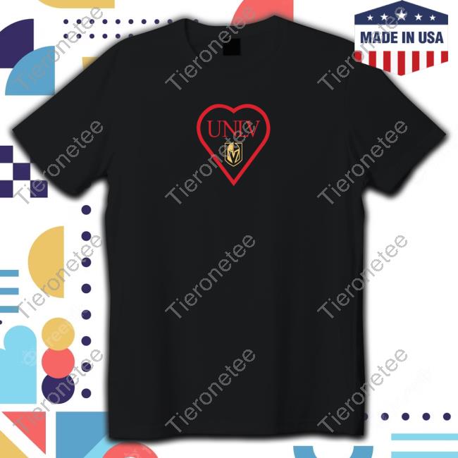 Vegas Golden Knights Unlv Heart T-Shirt