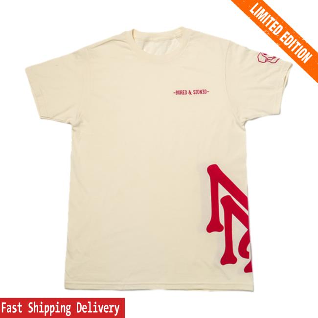Official Muha Merch B&S Mens V1 T-Shirt Muha Meds Merch Bored & Stoned Shirt