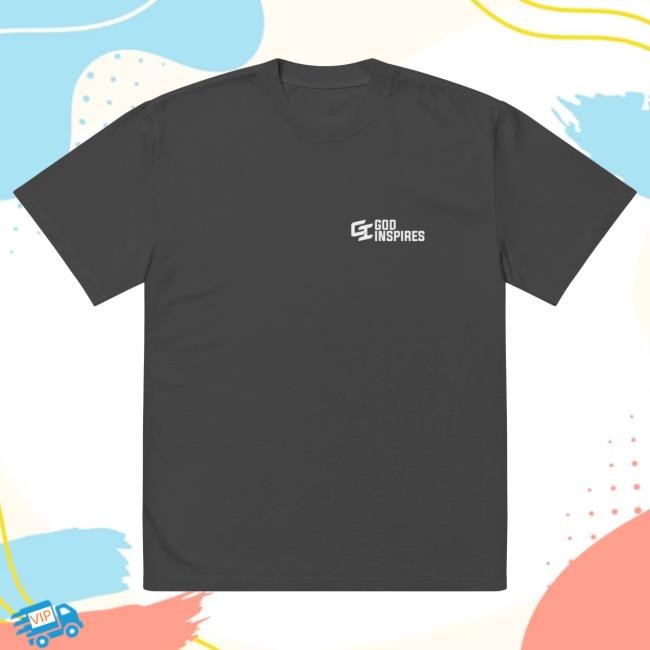 Official God Inspires Clothing Store 'Faith Over Fear' Oversized Faded T-Shirt