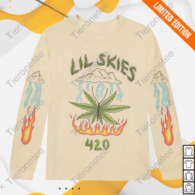 Official Lil Skies Clothing Store Shop Weed Butterfly Sweater Lilskies Merch