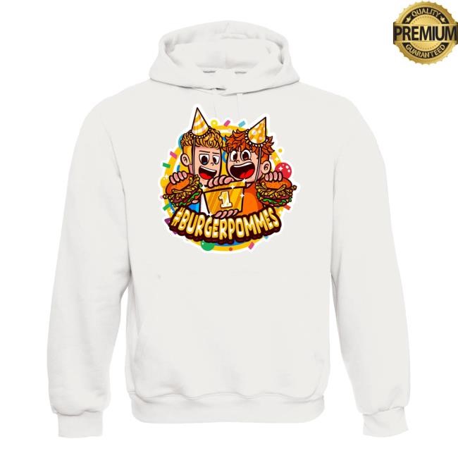 #BURGERPOMMES Geburtstags Sweatshirt Hoodie LukasBS Merch